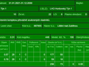 Prodej lesa, Blížejov - Lštění, 4481 m2