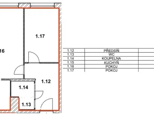 Pronájem bytu 2+kk, Praha - Motol, Ježovská, 43 m2