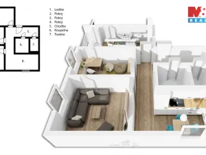 Prodej bytu 3+1, Benešov, Hráského, 66 m2