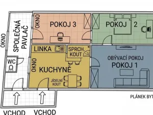 Pronájem bytu 3+1, Praha - Nové Město, Žitná, 90 m2