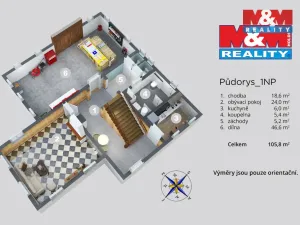 Prodej chalupy, Labská Stráň, 129 m2