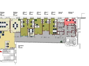 Pronájem kanceláře, Praha - Nové Město, Politických vězňů, 300 m2