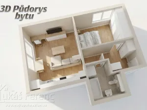 Pronájem bytu 2+kk, Hostivice, Pšeničná, 52 m2
