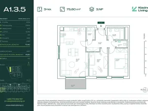 Prodej bytu 3+kk, Kladno, Pražská, 71 m2