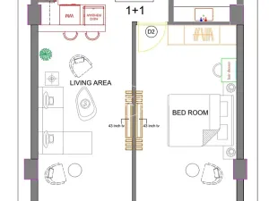 Prodej bytu 2+kk, Taqah, Omán, 58 m2