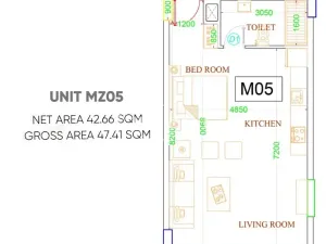 Prodej bytu 1+kk, Taqah, Omán, 43 m2