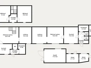 Prodej rodinného domu, Praha - Vinoř, V podskalí, 139 m2
