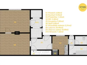 Prodej rodinného domu, Všetaty, Mělnická, 90 m2