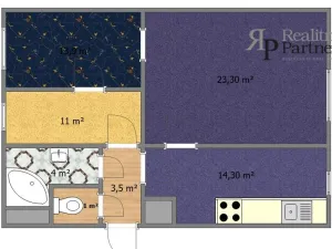 Prodej bytu 3+1, Ostrava, Olešní, 70 m2
