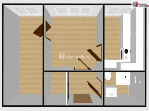 Pronájem bytu 2+1, Břeclav - Charvátská Nová Ves, Na Valtické, 43 m2