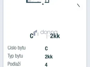 Pronájem bytu 2+kk, Praha, Hodkovická, 47 m2