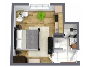 Pronájem bytu 1+kk, Ostrava - Poruba, Sokolovská, 25 m2