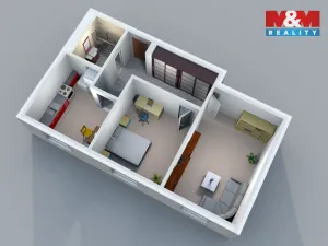 Prodej bytu 2+1, Praha - Vysočany, U vysočanského pivovaru, 59 m2