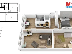 Prodej bytu 3+1, Jihlava, Březinova, 74 m2