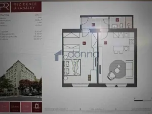 Pronájem bytu 2+kk, Praha, U Kanálky, 60 m2