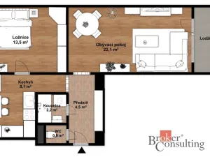 Prodej bytu 2+1, Ostrava - Poruba, Opavská, 52 m2