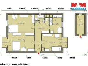 Prodej bytu 3+1, Praha - Kobylisy, Střelničná, 75 m2