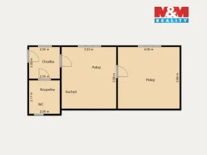 Prodej bytu 2+kk, Karlovy Vary - Rybáře, Rohová, 45 m2