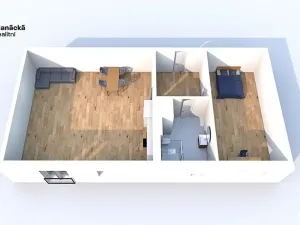 Pronájem bytu 2+kk, Olomouc, Hálkova, 61 m2