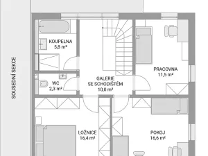 Prodej rodinného domu, Škvorec, 142 m2