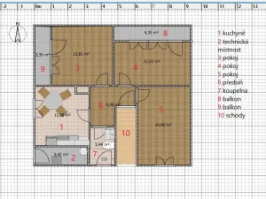 Pronájem bytu 3+1, Vranová, 90 m2