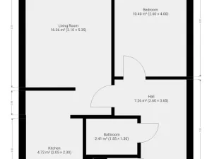 Pronájem bytu 2+kk, Praha, Boloňská, 42 m2
