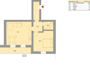 Prodej bytu 2+kk, Železná Ruda, 51 m2