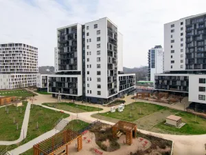 Pronájem bytu 1+kk, Praha - Modřany, Mezi vodami, 39 m2