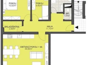 Pronájem bytu 3+kk, Jihlava, Demlova, 86 m2