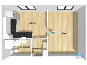 Pronájem bytu 1+1, Plzeň - Východní Předměstí, Kyjevská, 30 m2