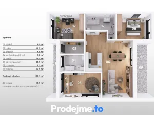 Prodej rodinného domu, Hevlín, 101 m2