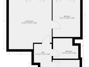Pronájem bytu 2+kk, Praha - Vysočany, Gerstelova, 54 m2