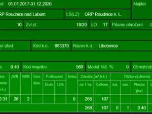 Prodej lesa, Libotenice, 63021 m2