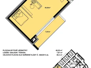 Pronájem bytu 2+kk, Brno, Plotní, 49 m2