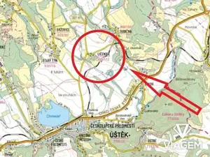 Prodej podílu pole, Úštěk, 953 m2