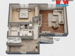 Prodej rodinného domu, Třebenice, Jiráskova, 90 m2