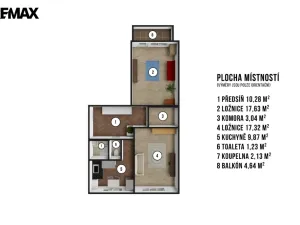 Pronájem bytu 2+1, Praha - Strašnice, Mrštíkova, 67 m2