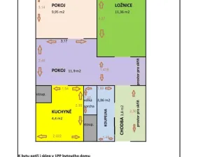 Prodej bytu 2+1, Praha - Chodov, Nechvílova, 45 m2