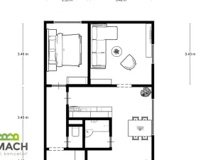 Prodej bytu 2+1, Uherské Hradiště, Štěpnická, 44 m2