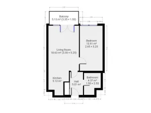 Pronájem bytu 2+kk, Praha - Třebonice, Do zahrádek I, 51 m2