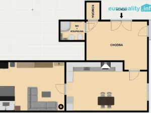 Pronájem bytu 2+kk, Plzeň, Dobrovského, 49 m2