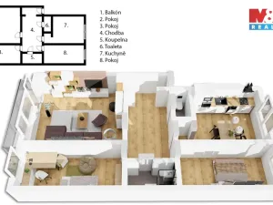 Prodej bytu 3+1, Praha, Na nivách, 92 m2