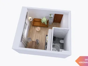 Pronájem bytu 1+kk, Olomouc, Pavlovická, 22 m2