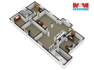 Pronájem kanceláře, Kladno, Pavlisova, 140 m2