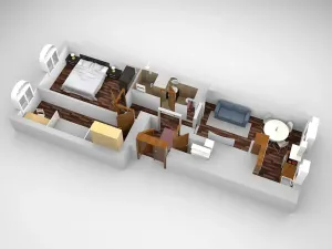 Pronájem bytu 3+kk, Praha - Nové Město, Koubkova, 61 m2