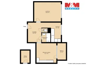 Prodej bytu 2+1, Milovice - Boží Dar, Krátká, 46 m2