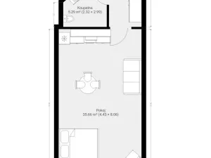 Pronájem bytu 1+kk, Brno, Faměrovo náměstí, 49 m2