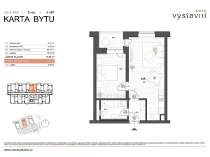 Prodej bytu 2+kk, Ostrava, Výstavní, 47 m2
