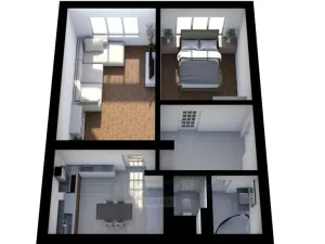 Pronájem bytu 2+1, České Budějovice - České Budějovice 6, Čechova, 61 m2