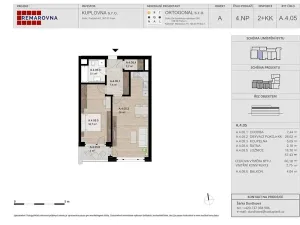 Pronájem bytu 2+kk, Písek, Pražská, 60 m2